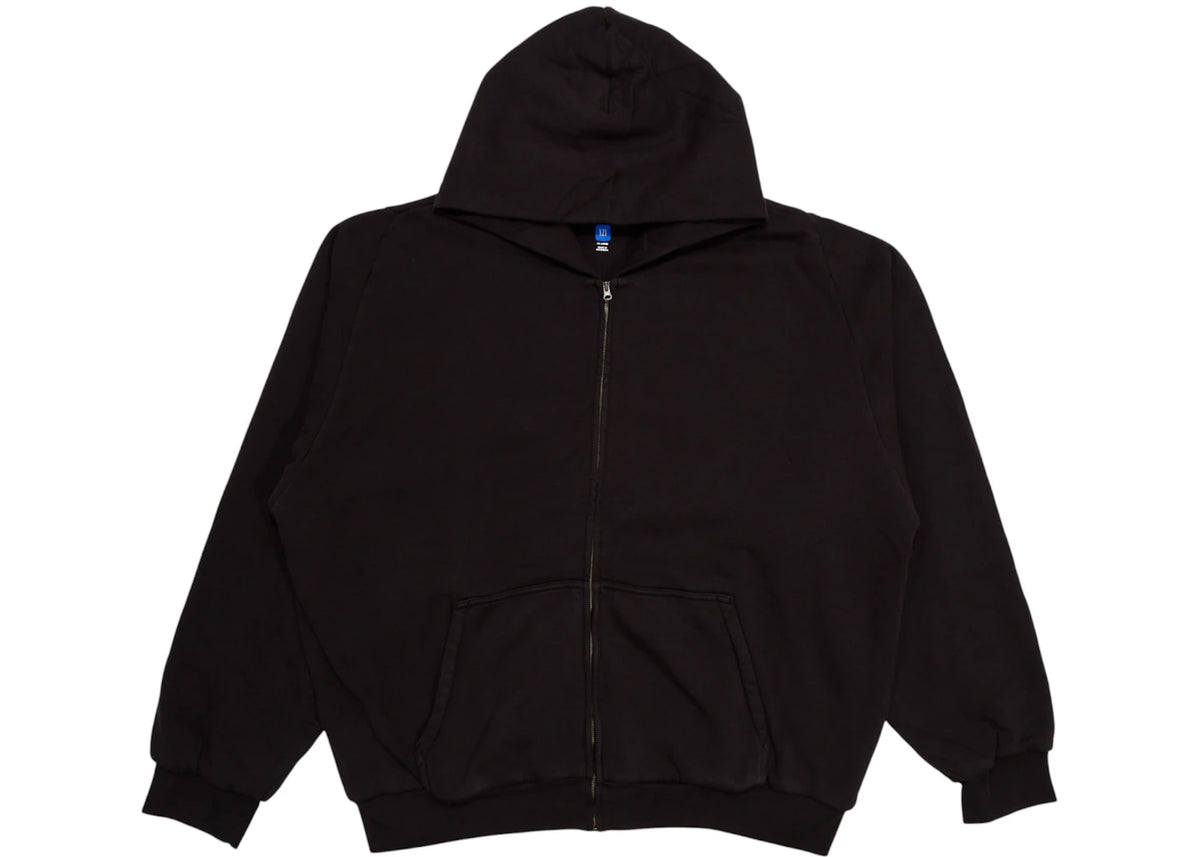 Yeezy x Gap Unreleased Zip Sweatshirt Hoodie Schwarz - vue 360