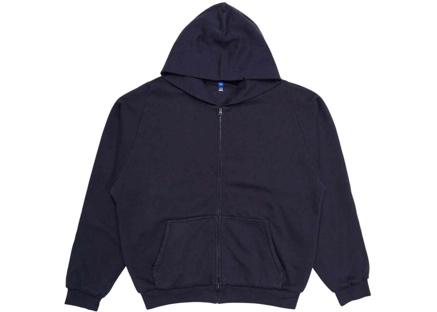 Yeezy x Gap Unreleased Zip Sweatshirt Hoodie Navy - vue 360