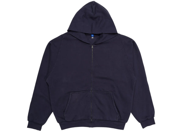 Yeezy x Gap Unreleased Zip Sweatshirt Hoodie Navy sneakers - authentic Yeezy shoes