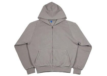 Yeezy x Gap Zip Up Exclusive Hoodie Light Grey - authentic Yeezy apparel