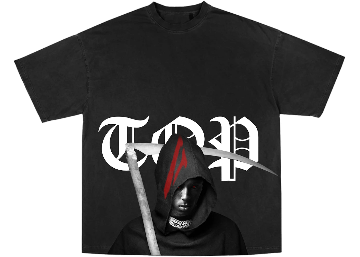 YoungBoy NBA x Vlone Murder Business Tee Black - vue 360