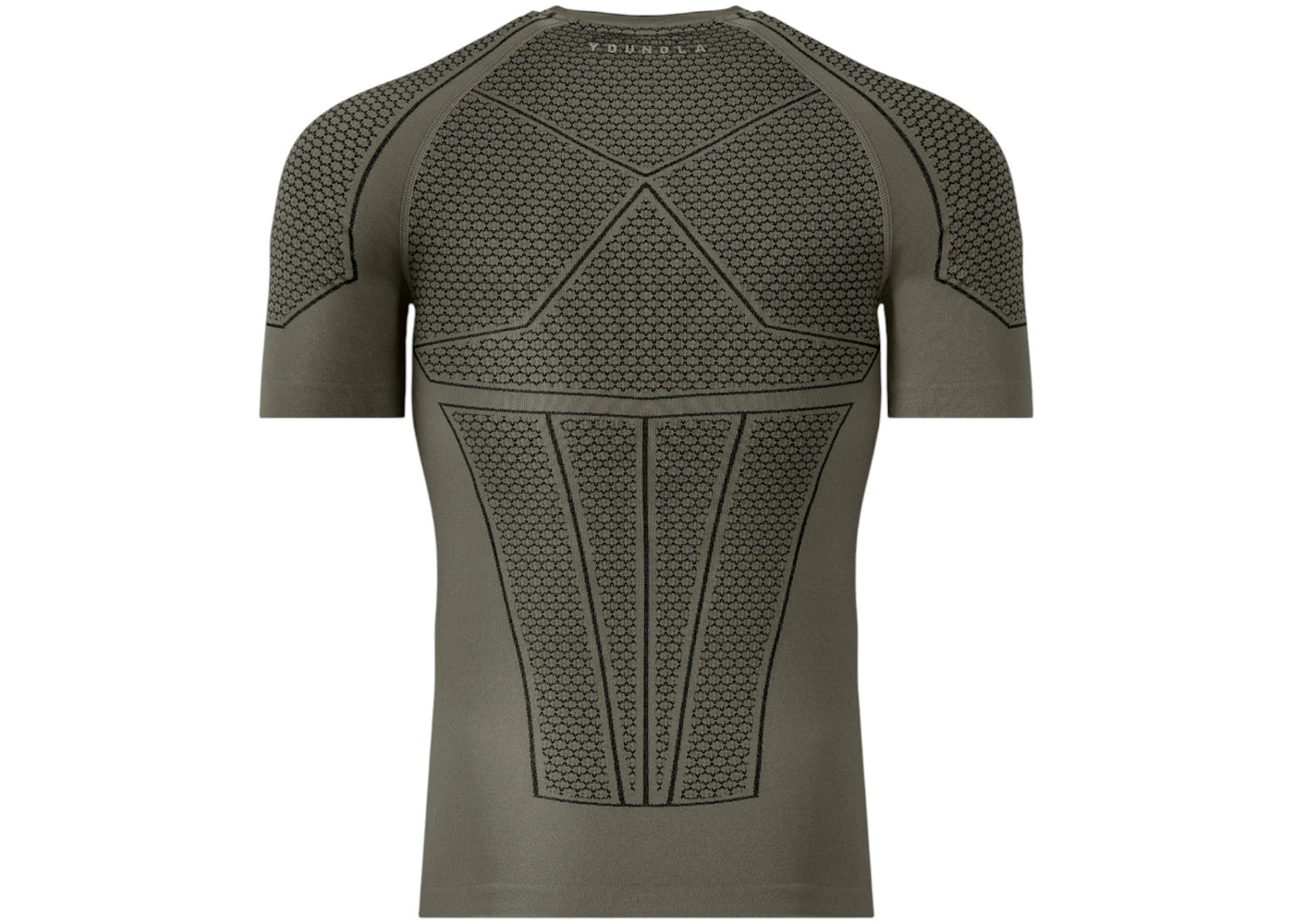 YoungLA x Batman Compression Tee Grey/Green - vue secondaire A