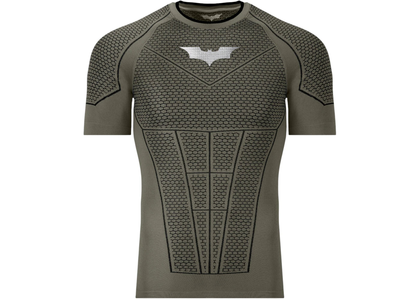 YoungLA x Batman Compression Tee Grey/Green - vue 360