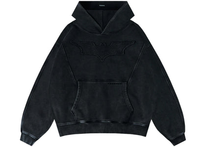 YoungLA x Batman Stealth Hoodie Black Wash - authentic YoungLA apparel