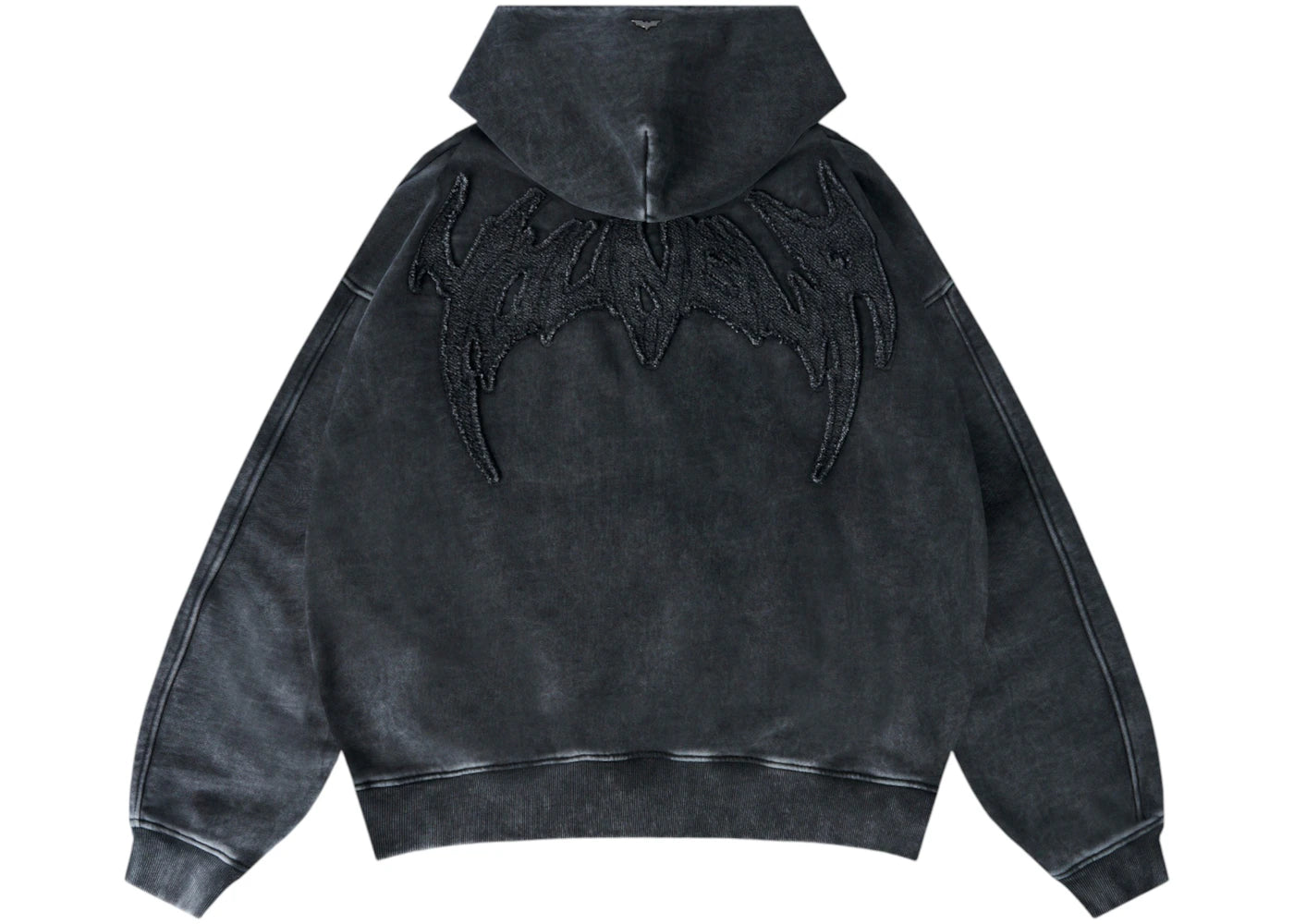YoungLA x Batman Stealth Hoodie Grey Wash - vue secondaire A
