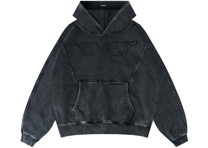 YoungLA x Batman Stealth Hoodie Grey Wash - authentic YoungLA apparel