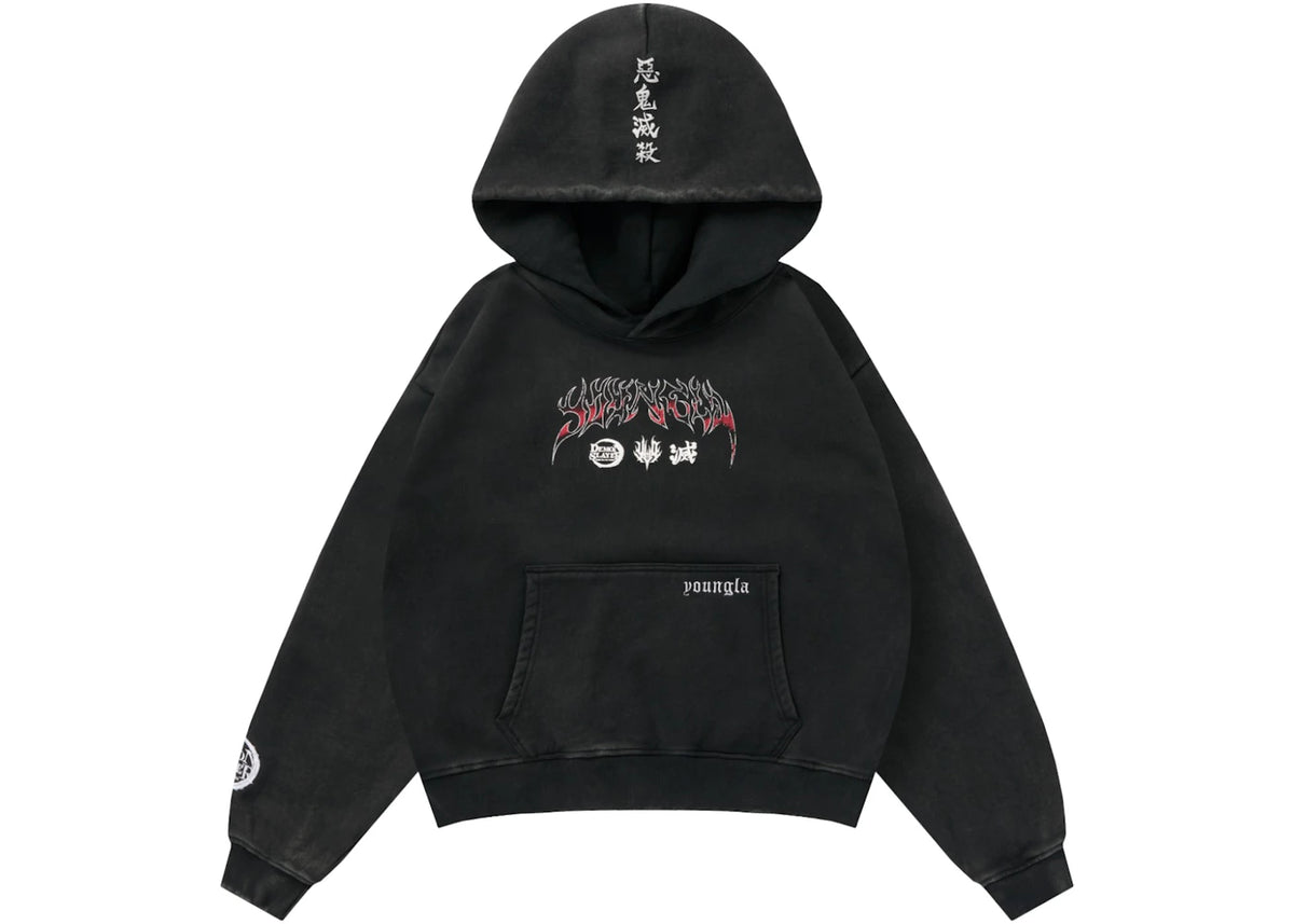 YoungLA x Demon Slayer: Kimetsu no Yaiba Hoodie Set Your Heart Ablaze - vue 360