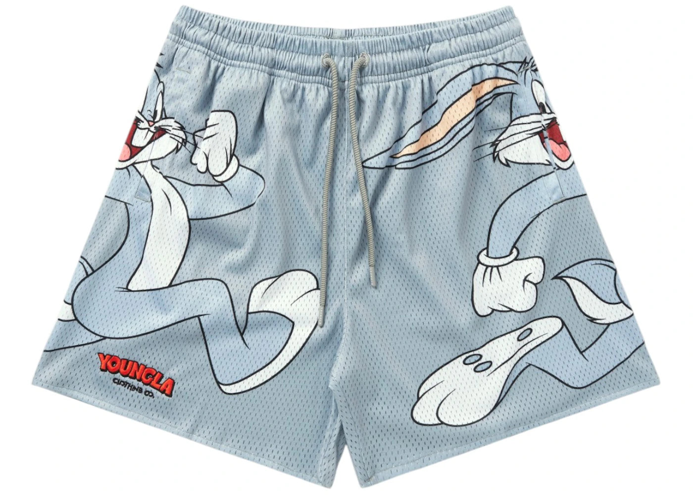 YoungLA x Looney Tunes Basketball Shorts Grey - vue secondaire A