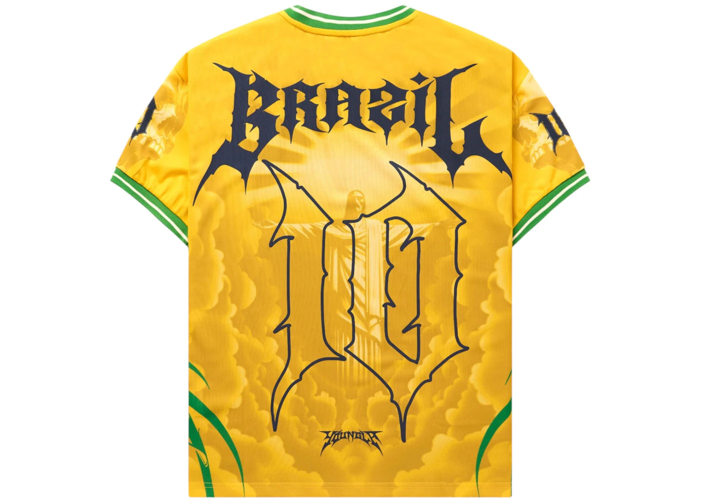 YoungLA x International Football Brazil Soccer Jersey Yellow - vue secondaire B