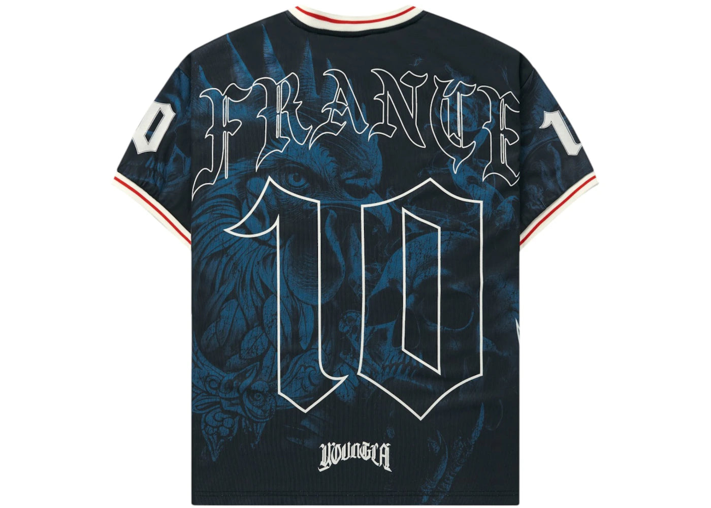 YoungLA x International Football France Soccer Jersey Dark Blue - vue secondaire B