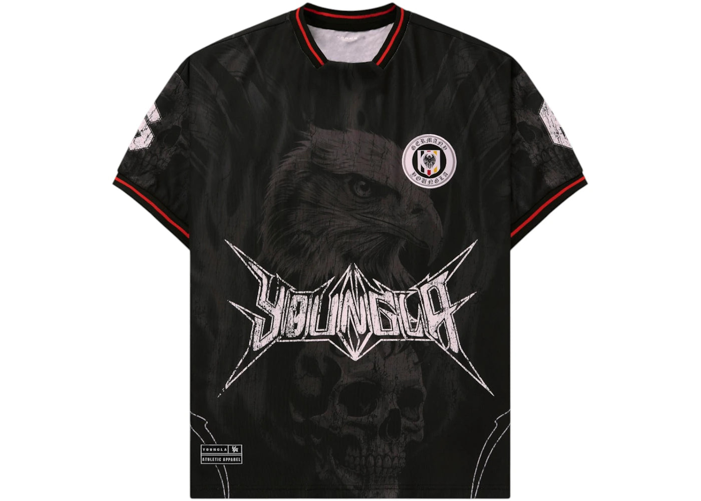 YoungLA x International Football Germany Soccer Jersey Black - vue 360