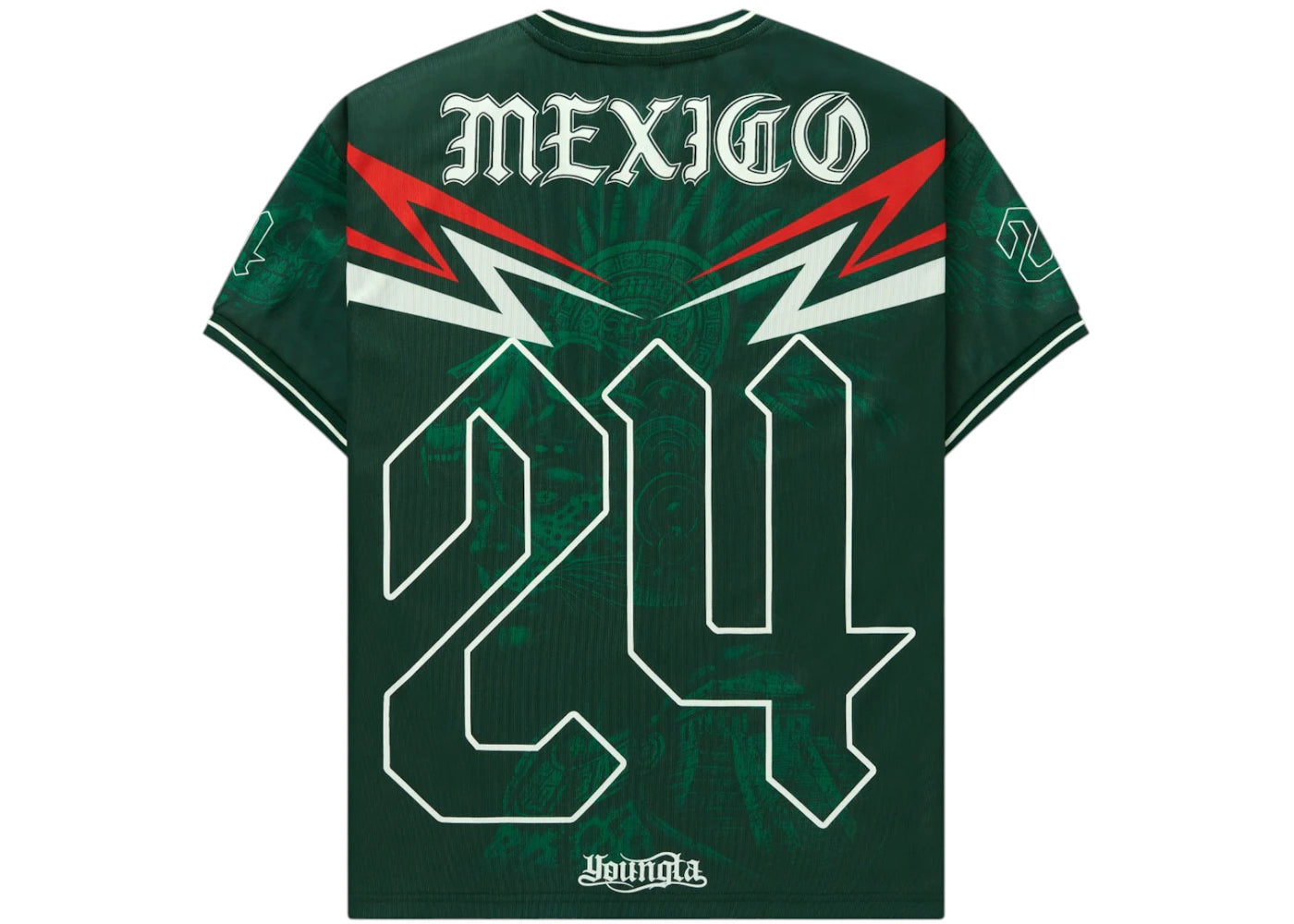 YoungLA x International Football Mexico Soccer Jersey Green - vue secondaire B