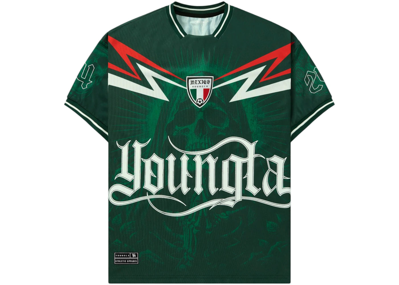 YoungLA x International Football Mexico Soccer Jersey Green - vue secondaire A