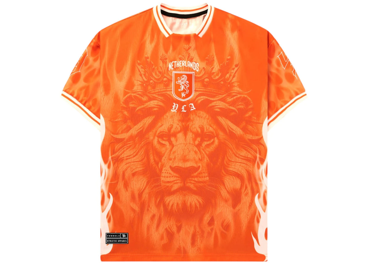 YoungLA x International Football Netherlands Soccer Jersey Orange - vue 360