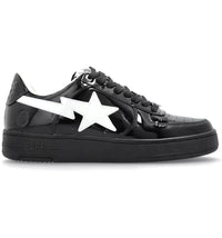 A Bathing Ape Bape Sta #1 Black White Patent Leather