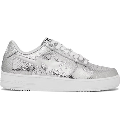 A Bathing Ape Bape Sta #5 Silver - authentic BAPE sneakers