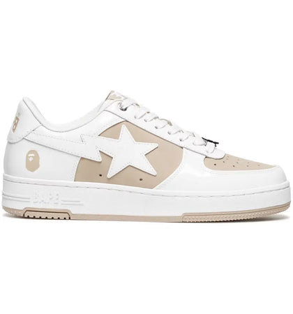 A Bathing Ape Bape Sta Low #6 White Beige - authentic BAPE sneakers