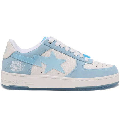 A Bathing Ape Bape Sta Low M2 Icy Bape White Blue - authentic BAPE sneakers