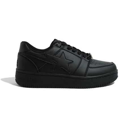 A Bathing Ape Bape Sta Low Triple Black - authentic BAPE sneakers