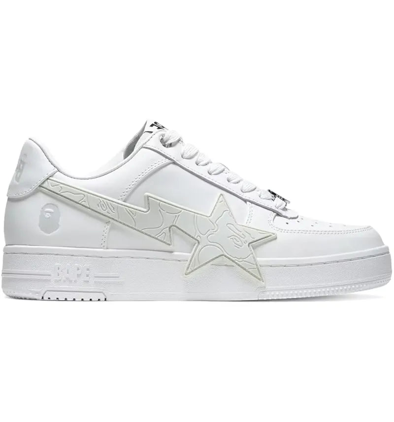A Bathing Ape Bape Sta OS #2 M2 White Grey - vue 360