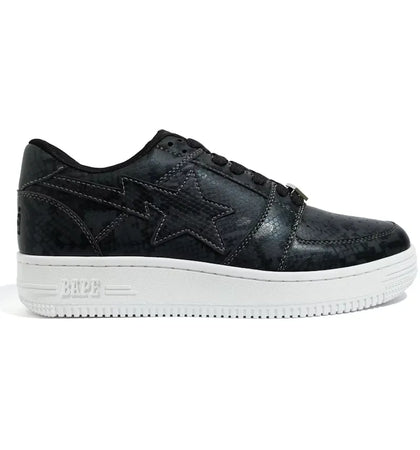 A Bathing Ape Bape Sta Low Snakeskin Black (2020) - authentic BAPE sneakers
