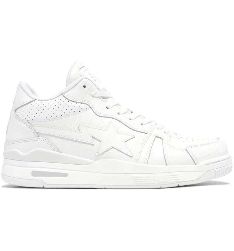A Bathing Ape Clutch Sta #2 White Croc - vue 360