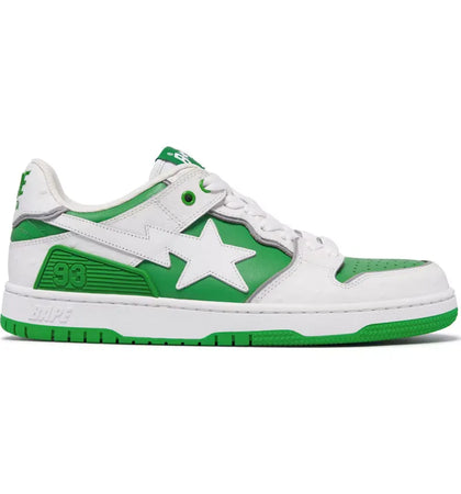 A Bathing Ape Sk8 Sta #1 Ostrich Pack White Green - authentic BAPE sneakers