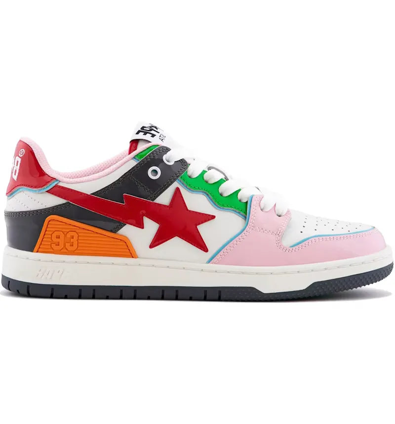 A Bathing Ape Sk8 Sta #1 Red Multi - vue 360