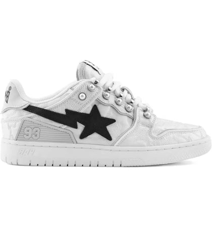 A Bathing Ape Sk8 Sta #1 White (Women's) - authentic BAPE sneakers