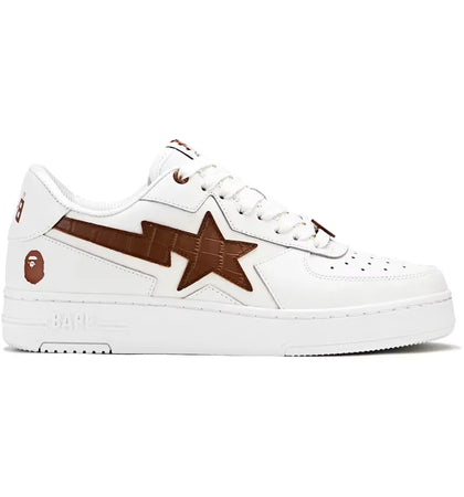 A Bathing Ape Sta Icon #1 White Brown Croc - authentic BAPE sneakers
