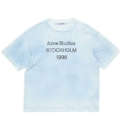 Acne Studios Relaxed Fit Logo T-shirt Light Grey - authentic Acne Studios apparel