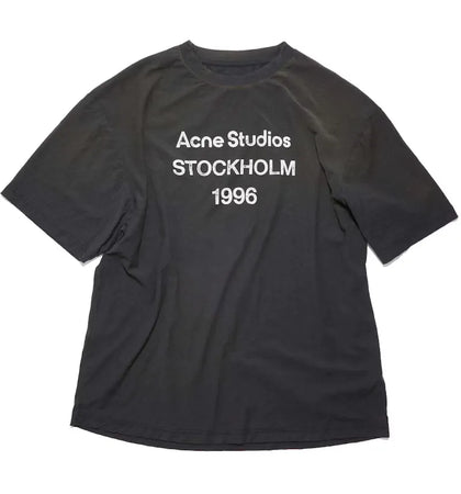 Acne Studios STOCKHOLM 1966 Logo T-Shirt Black - authentic Acne Studios apparel