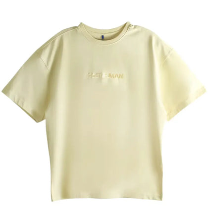 ADER error Solid Color Short Sleeved T-shirt Yellow - authentic ADER error apparel