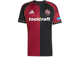 adidas 1. FC Nurnberg 25/26 Home Jersey Team Coll Burgundy 2 Black