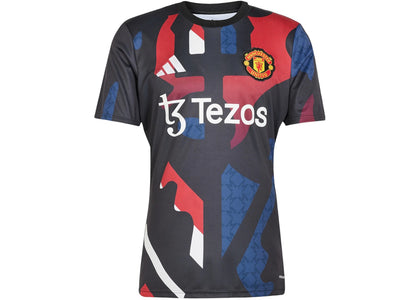 adidas 24/25 Pre-Match Jersey Black MuFC Red Off White Team Coll Burgundy 2 - apparel view 2