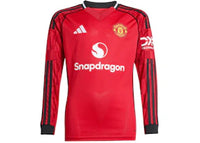 adidas 25/26 Long Sleeve Home Jersey Mufc Red
