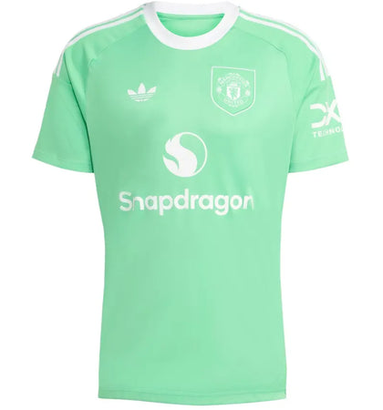 adidas 25/26 Third Goalkeeper Jersey Manchester United Semi Screaming Green - authentic adidas apparel