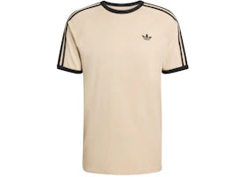 adidas Stone Khaki adidas 3-Stripes T-Shirt Stone Khaki - vue 360