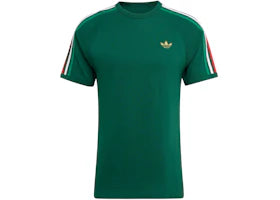 adidas 3-Stripes Tee Team Dark Green Bold Green White