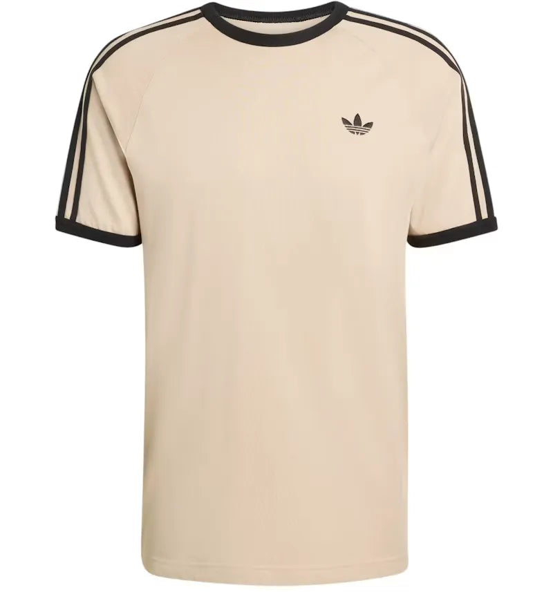 adidas Stone Khaki adidas 3-Stripes T-Shirt Stone Khaki - vue 360