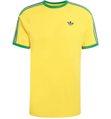 adidas 3-Stripes Tee Eqt Yellow Green Collegiate Royal - authentic adidas product