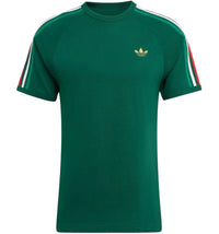 adidas 3-Stripes Tee Team Dark Green Bold Green White