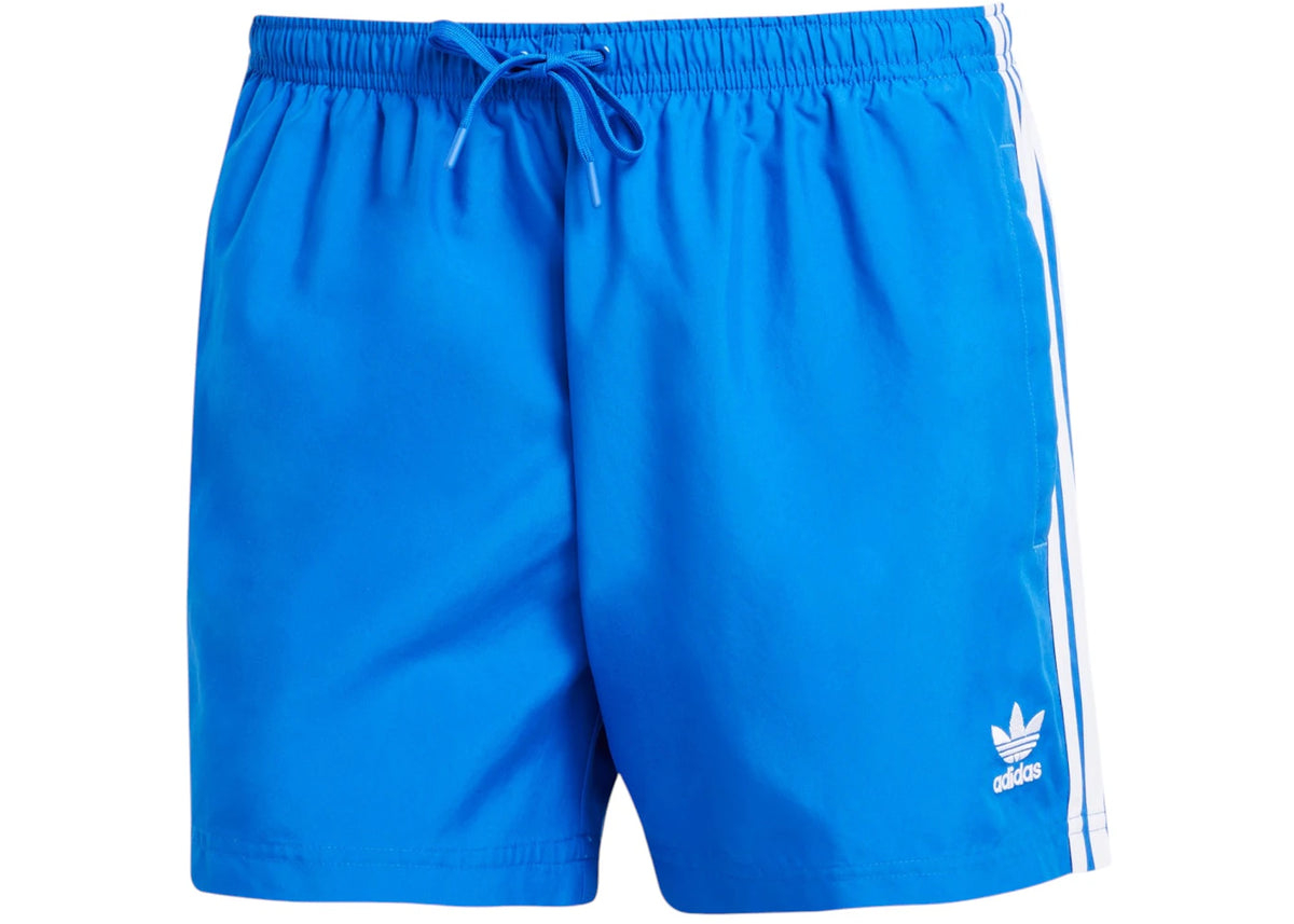 adidas Adicolor 3-Stripes 5-Inch Swim Shorts Blue - vue secondaire A