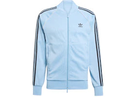 adidas Adicolor Classics Superstar Track Jacket Ash Blue White - authentic adidas apparel