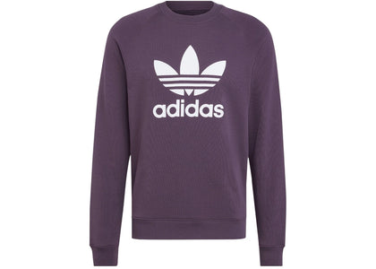 adidas Adicolor Classics Trefoil Crewneck Sweatshirt Aurora Black - apparel view 2