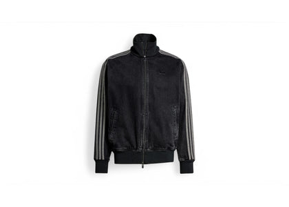 adidas Adicolor Denim Firebird Track Top True Black Denim - authentic adidas product