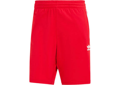 adidas Adicolor Firebird Shorts Better Scarlet/White - apparel view 2