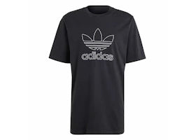 adidas Adicolor Outline Trefoil Tee Black