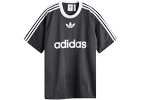 adidas Adicolor Poly T-shirt Black/White - vue 360