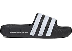 adidas Adilette 22 Core Black Cloud White - authentic adidas sneakers